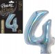 GoDan Balon foliowy B_C Cyfra4 hologr sreb CH-BHS4 44765 1