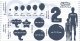 GoDan Balon foliowy B_C Cyfra4 hologr sreb CH-BHS4 44765 3