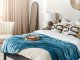 Beliani Koc 150 x 200 cm niebieski BAYBURT 2