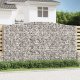 vidaXL Kosze gabionowe, 4 szt, 400x50x220/240 cm, galwanizowane żelazo 1