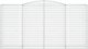 vidaXL vidaXL Kosze gabionowe, 4 szt, 400x50x200/220 cm, galwanizowane żelazo 3