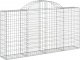 vidaXL Kosze gabionowe, 4 szt, 200x30x100/120 cm, galwanizowane żelazo 3