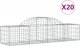 vidaXL vidaXL Kosze gabionowe, 20 szt, 200x50x40/60 cm, galwanizowane żelazo 2