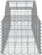 vidaXL vidaXL Kosze gabionowe, 20 szt, 200x50x40/60 cm, galwanizowane żelazo 5