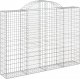 vidaXL Kosze gabionowe, 11 szt, 200x30x140/160cm, galwanizowane żelazo 3