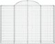 vidaXL Kosze gabionowe, 11 szt, 200x30x140/160cm, galwanizowane żelazo 4