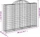 vidaXL Kosze gabionowe, 10 szt, 200x30x140/160cm, galwanizowane żelazo 6