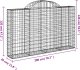 vidaXL Kosze gabionowe, 14 szt, 200x30x120/140cm, galwanizowane żelazo 6