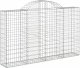vidaXL vidaXL Kosze gabionowe, 13 szt, 200x30x120/140cm, galwanizowane żelazo 3