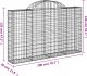 vidaXL vidaXL Kosze gabionowe, 13 szt, 200x30x120/140cm, galwanizowane żelazo 6