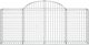 vidaXL Kosze gabionowe, 40 szt, 200x30x80/100 cm, galwanizowane żelazo 4