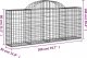 vidaXL Kosze gabionowe, 40 szt, 200x30x80/100 cm, galwanizowane żelazo 6