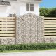 vidaXL vidaXL Kosze gabionowe, 4 szt, 200x30x220/240 cm, galwanizowane żelazo 1