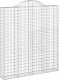 vidaXL vidaXL Kosze gabionowe, 3 szt, 200x30x220/240 cm, galwanizowane żelazo 3