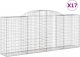 vidaXL Kosze gabionowe, 17 szt, 300x50x120/140cm, galwanizowane żelazo 2