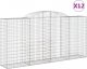 vidaXL Kosze gabionowe, 12 szt, 300x50x140/160cm, galwanizowane żelazo 2