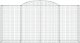 vidaXL Kosze gabionowe, 12 szt, 300x50x140/160cm, galwanizowane żelazo 4