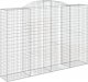 vidaXL Kosze gabionowe, 5 szt, 300x50x200/220 cm, galwanizowane żelazo 3