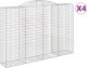 vidaXL vidaXL Kosze gabionowe, 4 szt, 300x50x200/220 cm, galwanizowane żelazo 2
