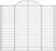 vidaXL vidaXL Kosze gabionowe, 12 szt, 200x50x160/180cm, galwanizowane żelazo 4