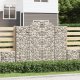 vidaXL Kosze gabionowe, 11 szt, 200x50x160/180cm, galwanizowane żelazo 1