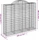 vidaXL Kosze gabionowe, 11 szt, 200x50x160/180cm, galwanizowane żelazo 6