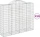 vidaXL vidaXL Kosze gabionowe, 10 szt, 200x50x160/180cm, galwanizowane żelazo 2