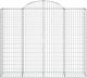 vidaXL vidaXL Kosze gabionowe, 10 szt, 200x50x160/180cm, galwanizowane żelazo 4