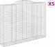 vidaXL vidaXL Kosze gabionowe, 5 szt, 300x50x220/240 cm, galwanizowane żelazo 2