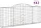 vidaXL Kosze gabionowe, 13 szt, 300x30x120/140cm, galwanizowane żelazo 2