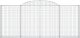 vidaXL Kosze gabionowe, 13 szt, 300x30x120/140cm, galwanizowane żelazo 4