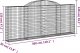 vidaXL Kosze gabionowe, 13 szt, 300x30x120/140cm, galwanizowane żelazo 6