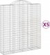 vidaXL vidaXL Kosze gabionowe, 5 szt, 200x50x220/240 cm, galwanizowane żelazo 2