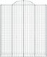 vidaXL vidaXL Kosze gabionowe, 5 szt, 200x50x220/240 cm, galwanizowane żelazo 4