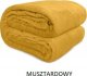 kontrast Koc Miękki Narzuta TAGO2 150x200 Musztardowy 1
