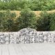 vidaXL vidaXL Łukowaty kosz gabionowy, 200x30x60/80 cm, galwanizowane żelazo 1
