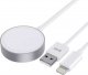 Ładowarka 4kom.pl Ładowarka indukcyjna Kabel 150cm UltraBoost 2w1 Magnetic & Lightning do Apple Watch iPhone iPad White 1