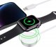 Ładowarka 4kom.pl Ładowarka indukcyjna Kabel 150cm UltraBoost 2w1 Magnetic & Lightning do Apple Watch iPhone iPad White 5