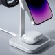 Ładowarka ESR Ładowarka Bezprzewodowa 3w1 MagSafe Smartphone + Apple Watch + Airpods ESR Halolock biała 8