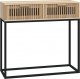 vidaXL Stolik konsolowy, 80x30x75 cm, materiał drewnopochodny i żelazo 2