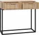 vidaXL Stolik konsolowy, 80x30x75 cm, materiał drewnopochodny i żelazo 5