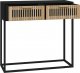 vidaXL Stolik konsolowy, czarny, 80x30x75 cm 5