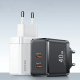 Ładowarka Usams Ładowarka sieciowa USAMS 2xUSB-C T54 40W PD Fast Charging biały/white (US-CC172) 2