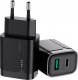 Ładowarka Joyroom JOYROOM SZYBKA ŁADOWARKA SIECIOWA 18W USB / USB TYP C QUICK CHARGE 3.0 POWER DELIVERY CZARNA (L-QP182) 1