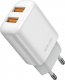 Ładowarka nemo Ładowarka Sieciowa 2x USB 2.4A + Kabel USB - Lightning Jellico EU02 biały 2