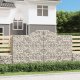vidaXL Kosze gabionowe, 9 szt, 300x50x160/180 cm, galwanizowane żelazo 1