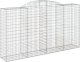 vidaXL Kosze gabionowe, 9 szt, 300x50x160/180 cm, galwanizowane żelazo 3