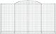 vidaXL Kosze gabionowe, 9 szt, 300x50x160/180 cm, galwanizowane żelazo 4