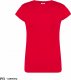 JHK T-shirt damski JHK TSRLPRM - premium z krótkim rękawem, dopasowany do sylwetki, single jersey, 170 g - czerwony 3XL 3