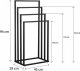 YokaHome Stojak 45 cmcm czarny  (P.LONIA4-BLK) 6